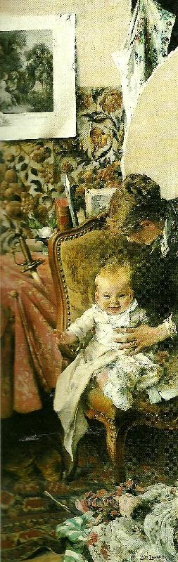 Carl Larsson lilla suzanne- petie fille oil painting image